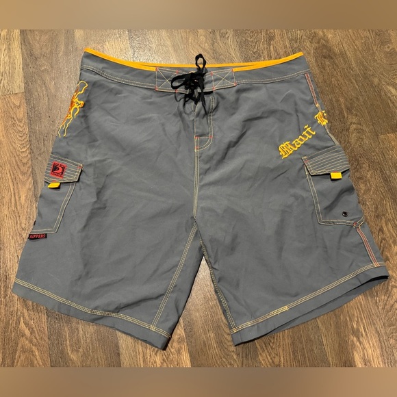 Maui Rippers HAWAIIAN OCTO TAKO FISHING Tactical Board Shorts Size 42 - Picture 2 of 11